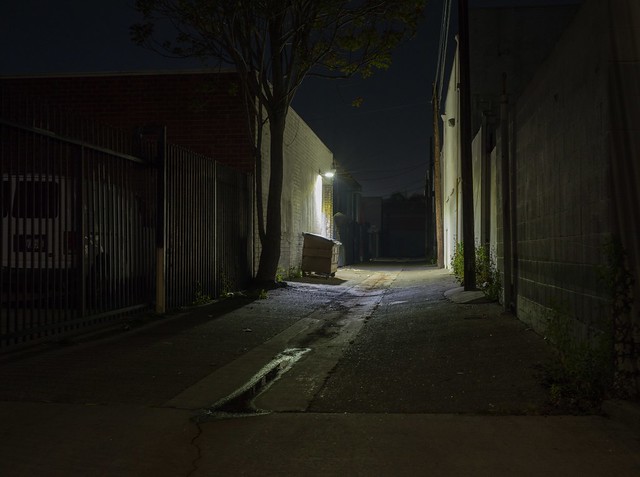 White light night alley