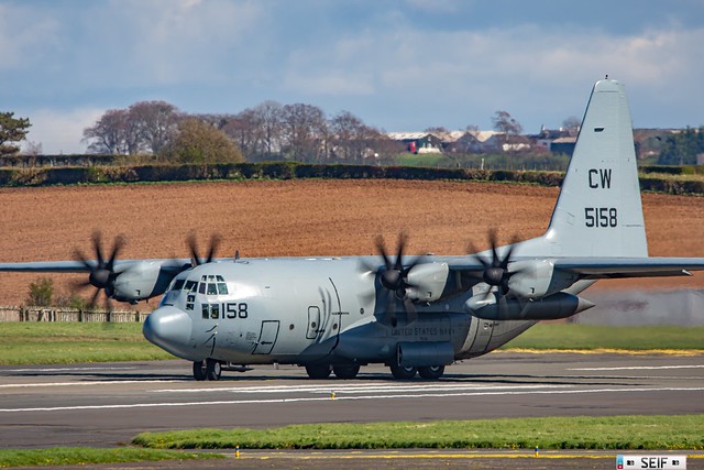 165158 C-130T Hercules Prestwick Airport Scotland 2024