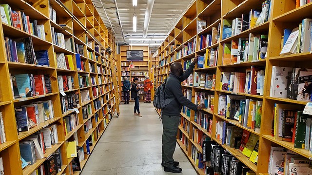 Section of Powell's Books in downtown Portland OR