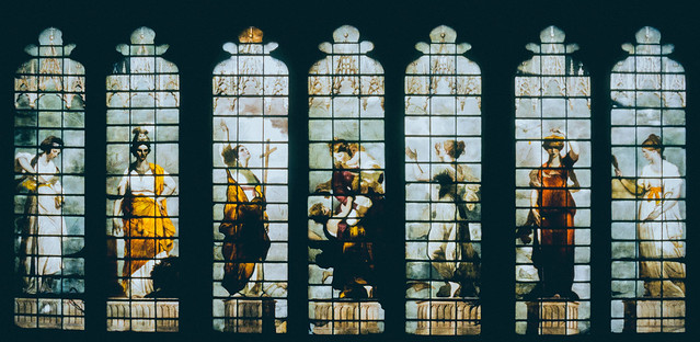 The Seven Heavenly Virtues, film 1998, New College Chapel, Oxford, England
