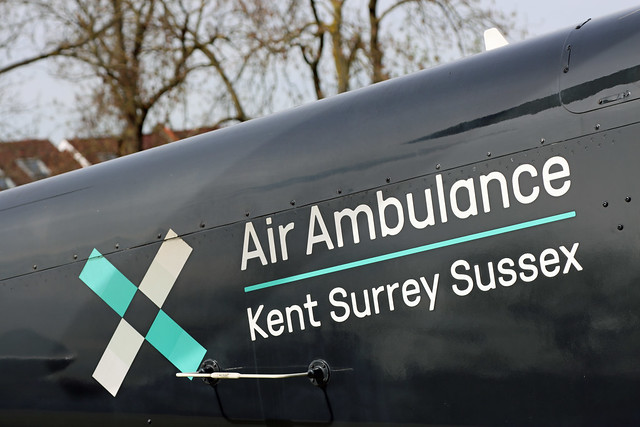 KSS Air Ambulance in Ruskin Park