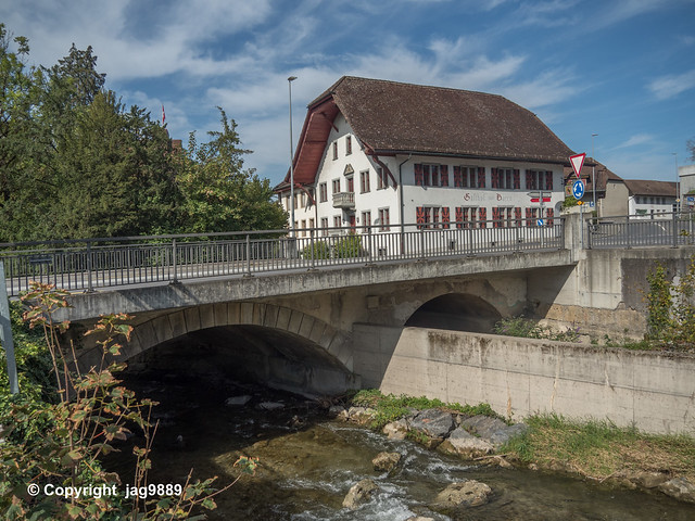 BUN970 Road Bridge over the Bünz River, Möriken-Wildegg, Canton of Aargau, Switzerland