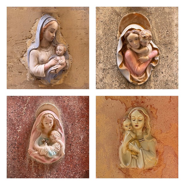 Madonna and child plaques