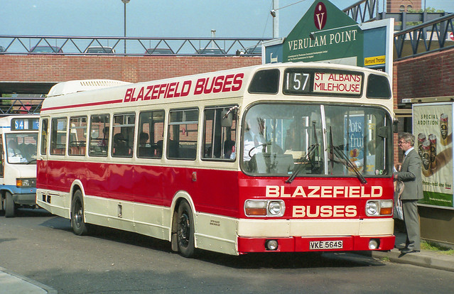 Blazefield Buses VKE564S St Albans 28th May 1992
