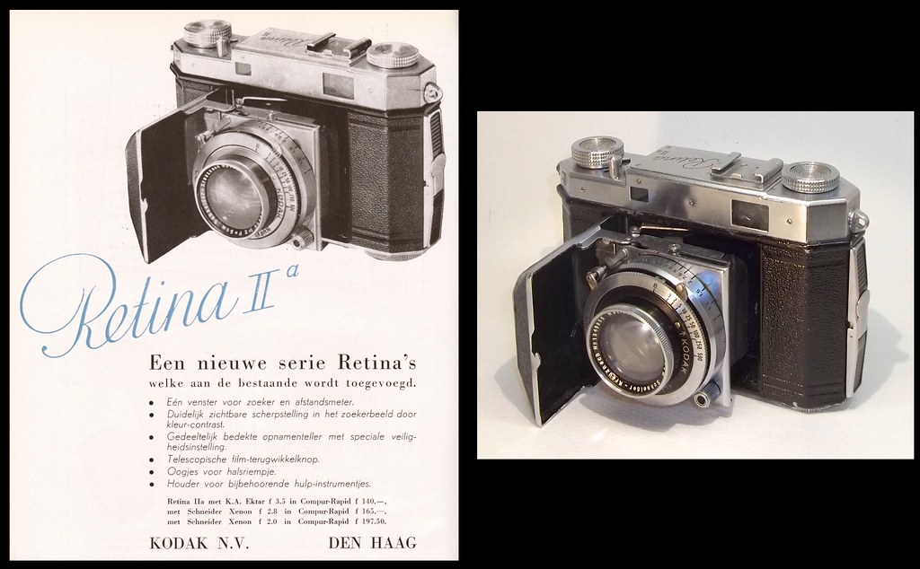 150 Kodak Retina IIa camera (type 150) and ad