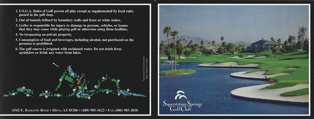 An Arizona Golf Scorecard