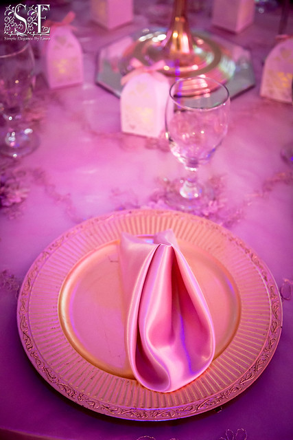 Pink Wedding Reception Tablescape