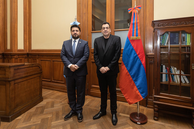 Cifelli se reunió con Hovannes Virabyan, embajador de Armenia en Argentina