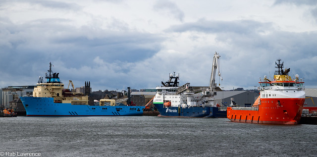 Maersk Laser, Norside Cygnus and Spica Tide @ Aberdeen Harbour 15/04/2024