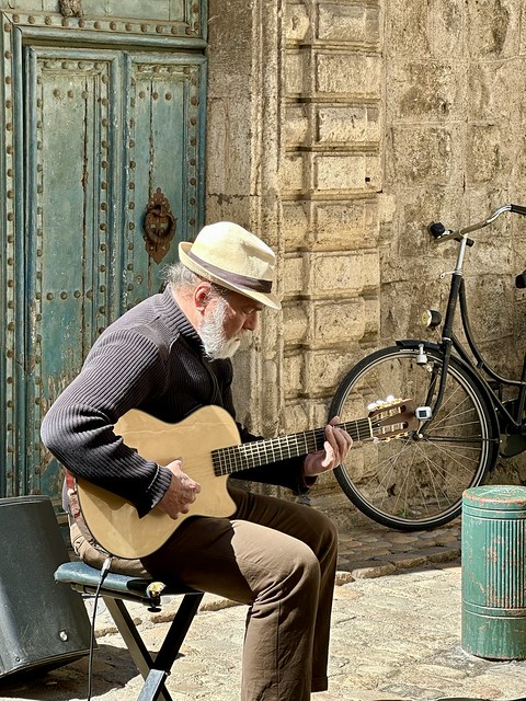 Street musician, Pezenas, France