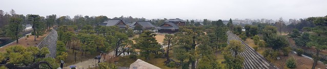 Panorama Honmaru-Garten / Honmaru-goten-Palast (Nijo-jo)