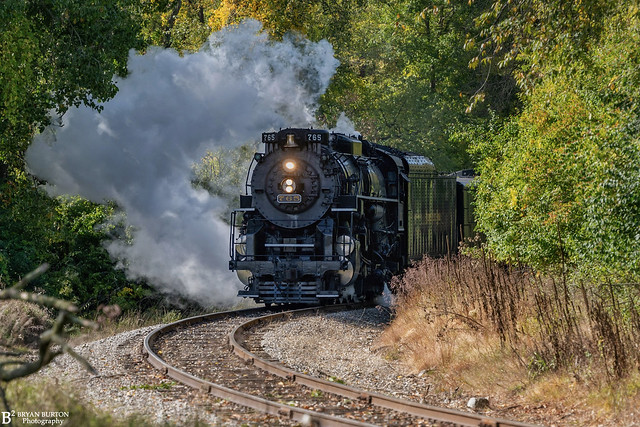 Nickel Plate Road 765 during the Fall Color Excursion. 10/2023