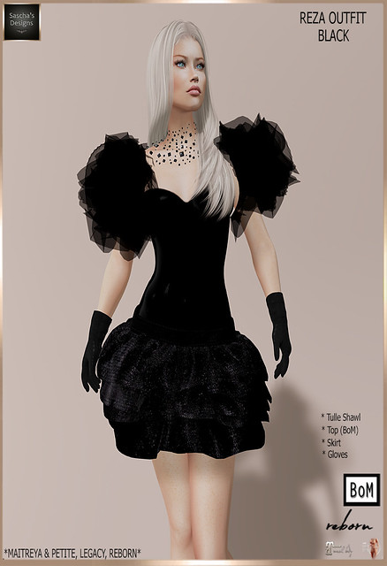 SASCHA'S DESIGNS - Reza Black Outfit