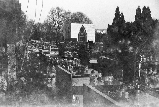 General view of the cemetery chapel