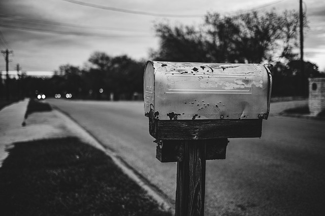 mailbox, monochrome