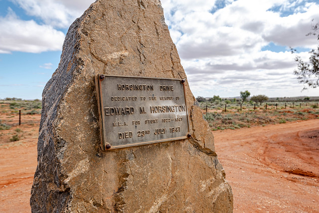 Edward M. Horsington's Memorial (Far West New South Wales, Outback Australia)