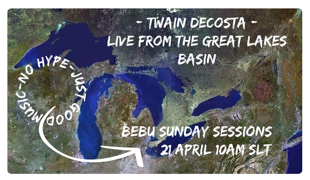Bebu this Sunday - Twain Decosta.  Bop along with us.