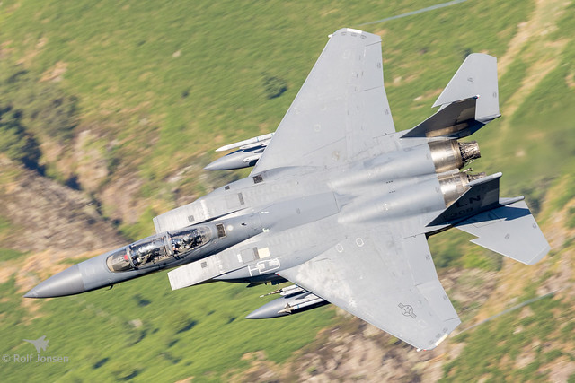 91-309 McDonnell Douglas F-15 Strike Eagle United States Airforce Lake District 14.06-23