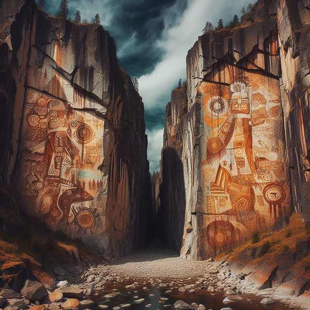 AI Native Cliff Art