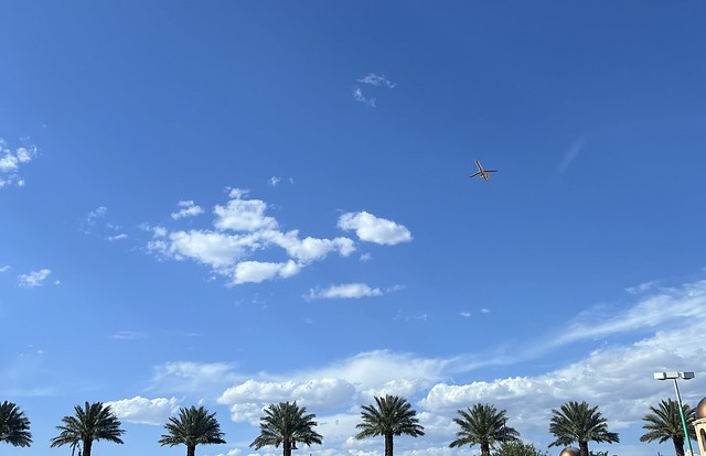 In flight over the Desert Paradise