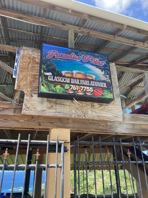 The Glasgow Bar, Parlatuvier, Tobago; where a round of five drinks plus snacks was cheaper than one beer on the cruise ship.