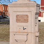 W.C.T.U. Drinking Fountain (Hobart, Oklahoma) Historic drinking fountain in front of the Kiowa County Courthouse in Hobart, Oklahoma.  The fountain was erected in 1909 by the Women&#039;s Christian Temperance Union (W.C.T.U.).  At the time, the WCTU was a leading organization fighting for prohibition. 

The fountain was listed as a non-contributing resource to the Hobart Downtown Historic District (NRHP District No. 05000130).