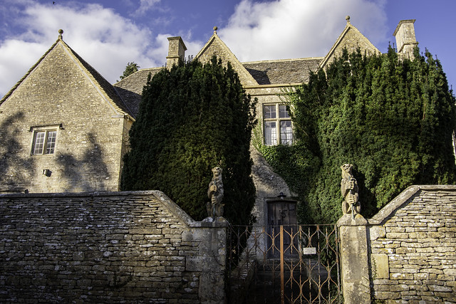 The mysterious Ablington House, Ablington, Gloucestershire