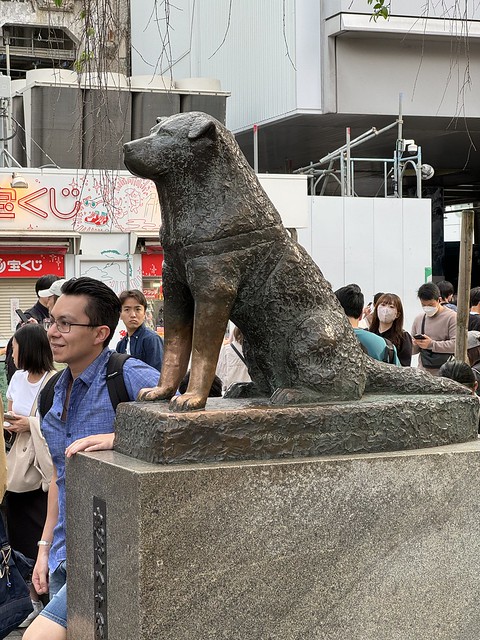 Statue für Hachiko, den treuen Hund
