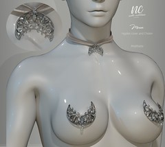 [NC] - NEW Moon Nipples Cover & Choker - Fantasy Fair