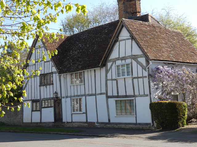 Timber-framed House on High Street, Sutton Courtenay, Oxfordshire, 20 April 2024