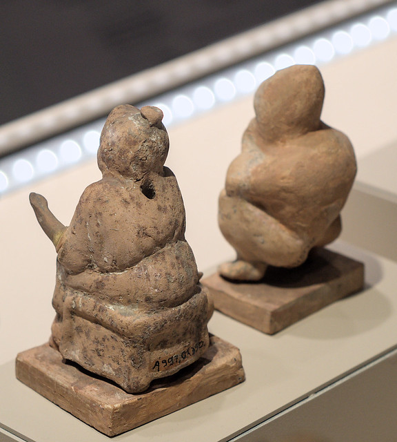 Two Hellenistic miniature terracotta female figures in Milan, 2