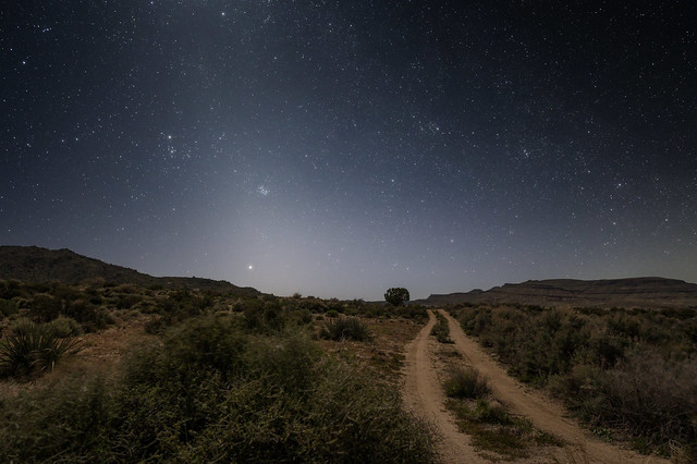 Zodiacal Light in Mojave