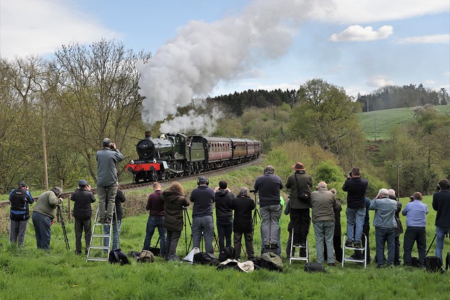 Railway photographers at Severn Valley's Spring Steam Gala