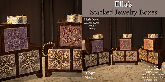 Ella's Stacked Jewelry Boxes Set ad