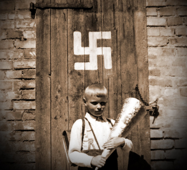 A boy with his Schultüte in Germany circa 1933