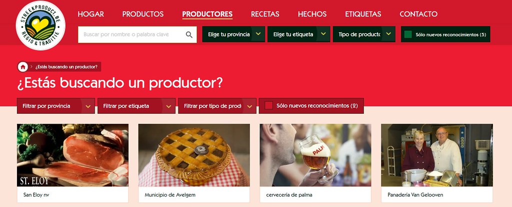 Web de productos Belgas.