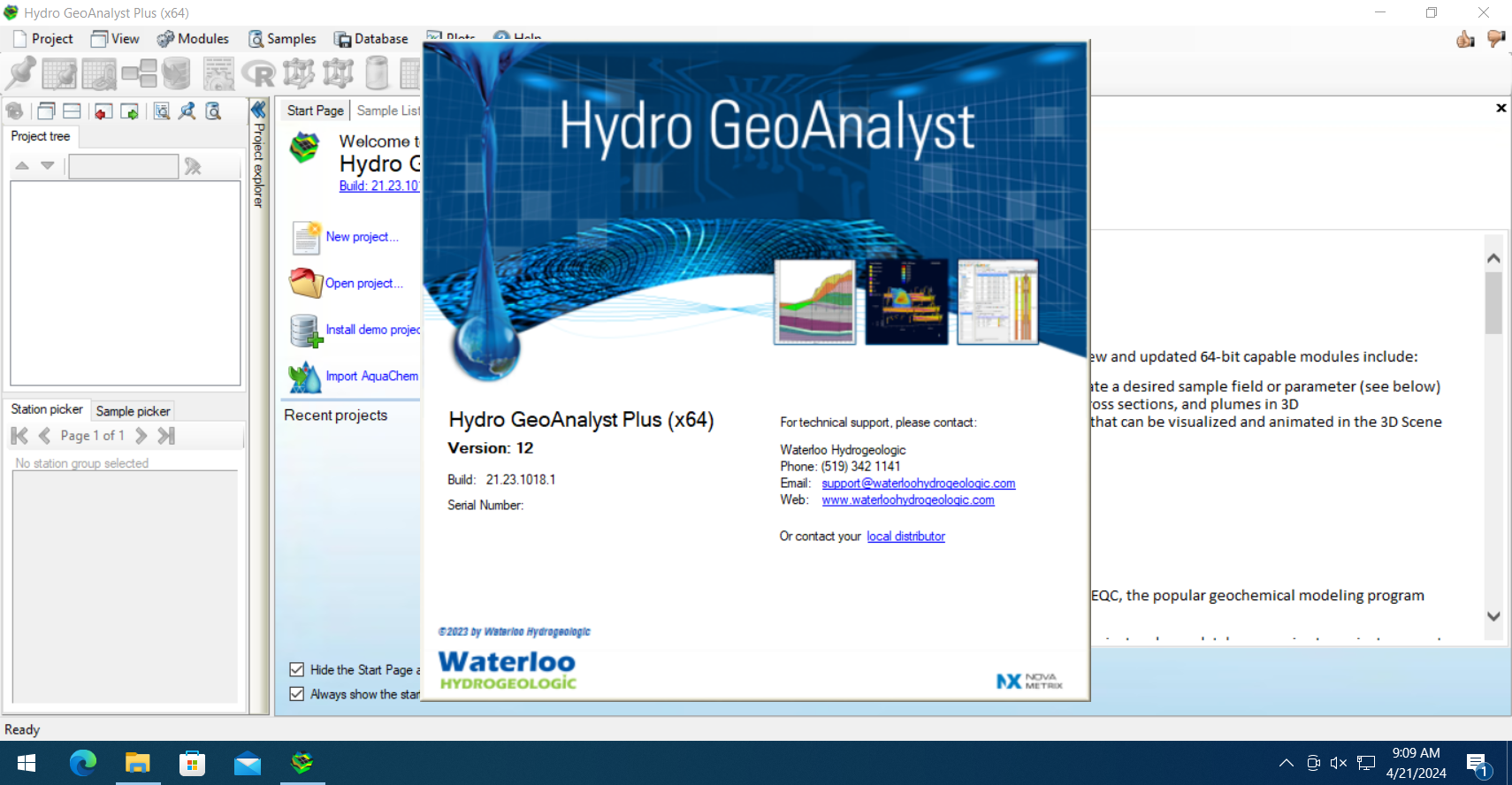 Working with Waterloo Hydrogeologic Hydro GeoAnalyst 12.0 full