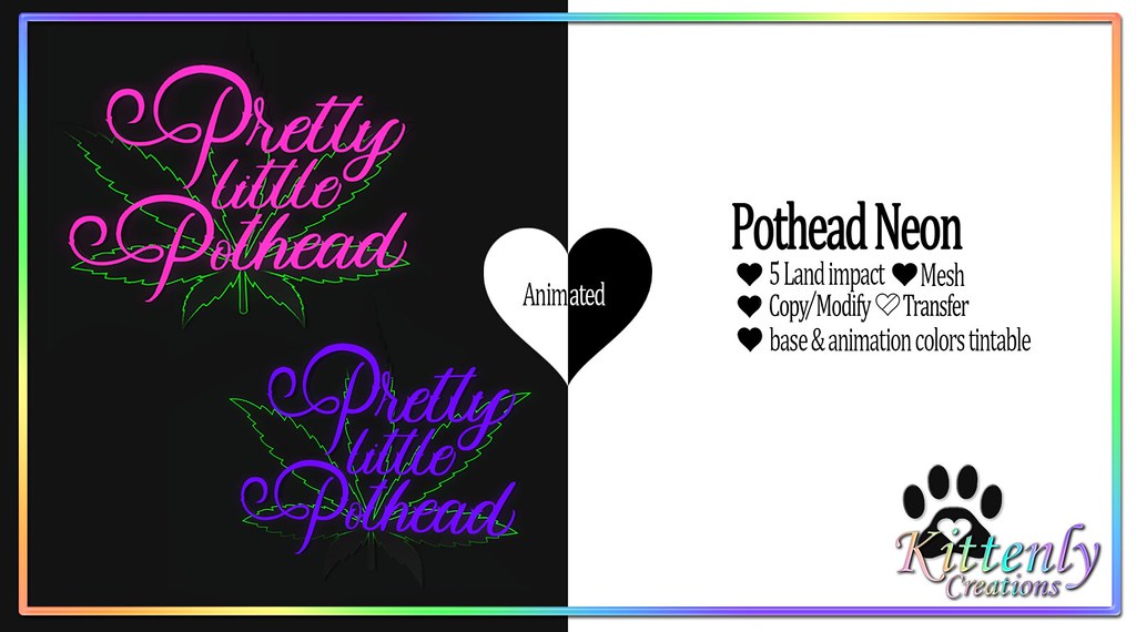 Pothead Neon Sign Ad