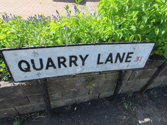 Quarry Lane, Northfield - road sign