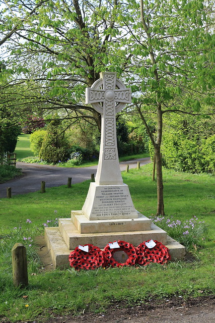 Village War Memorial Salwarpe Worcestershire UK