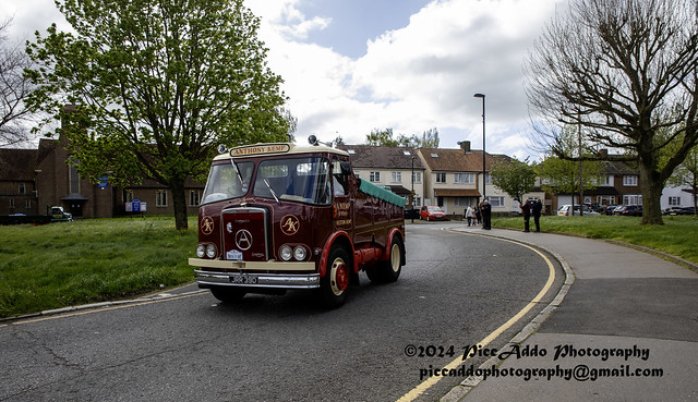 Historic Commercial Vehicle Society(HCVS) passing through New Addington Croydon on their Nation Drive It Day Run on 21st April 2024.