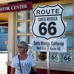 Start of Route 66 in Los Angeles 