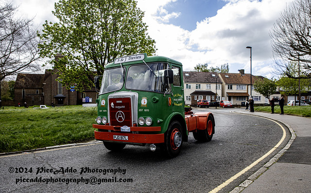Historic Commercial Vehicle Society(HCVS) passing through New Addington Croydon on their Nation Drive It Day Run on 21st April 2024.