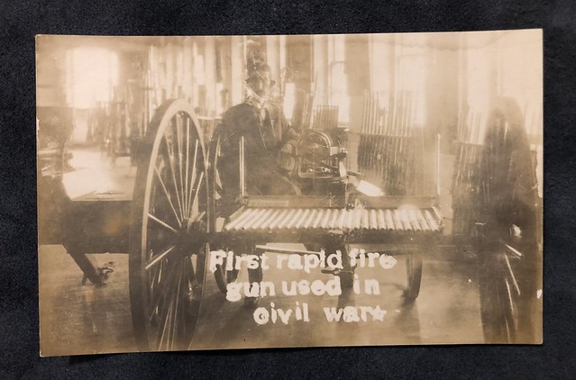 1862 Gatling Guns Photo Postcard
