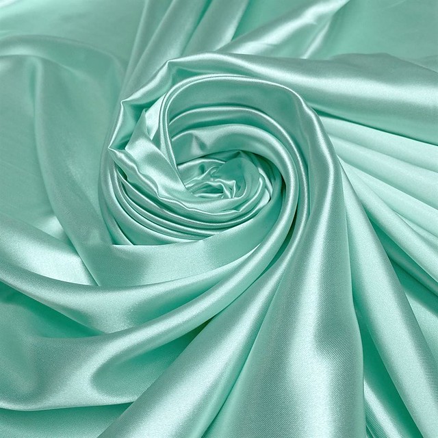 Tecido Cetim Charmeuse Verde Tiffany