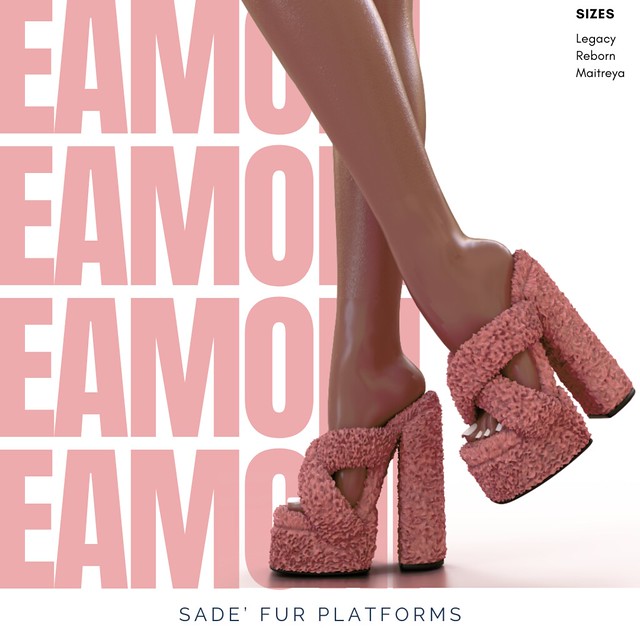 EAMONI. Sade' Fur Platforms
