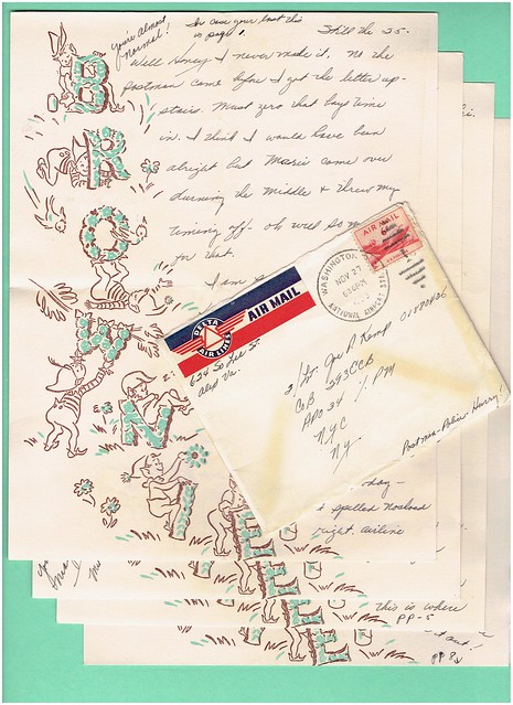 1953 letter on Brownie stationery
