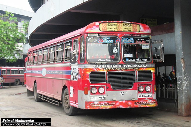 ND-9476 Jaela Depot Ashok Leyland - 12M A type Bus at C.B.S. Pettah in 12.10.2023
