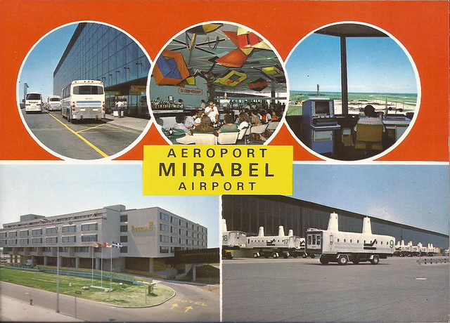 Montreal Mirabel Airport (YMX) postcard - early 1980's