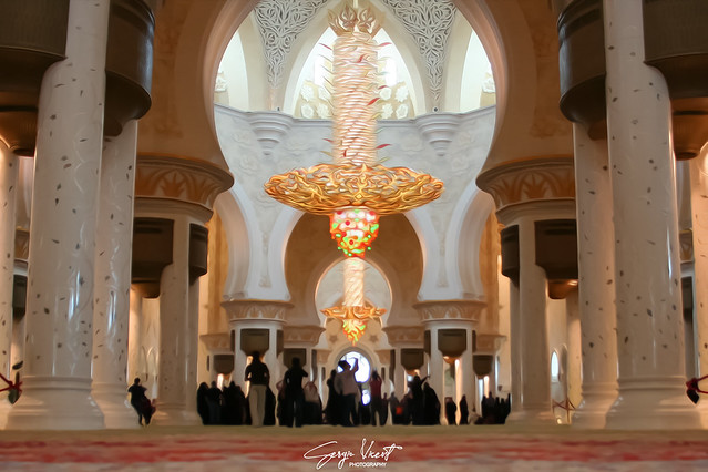 Inside of the Sheikh Zayed Mosque